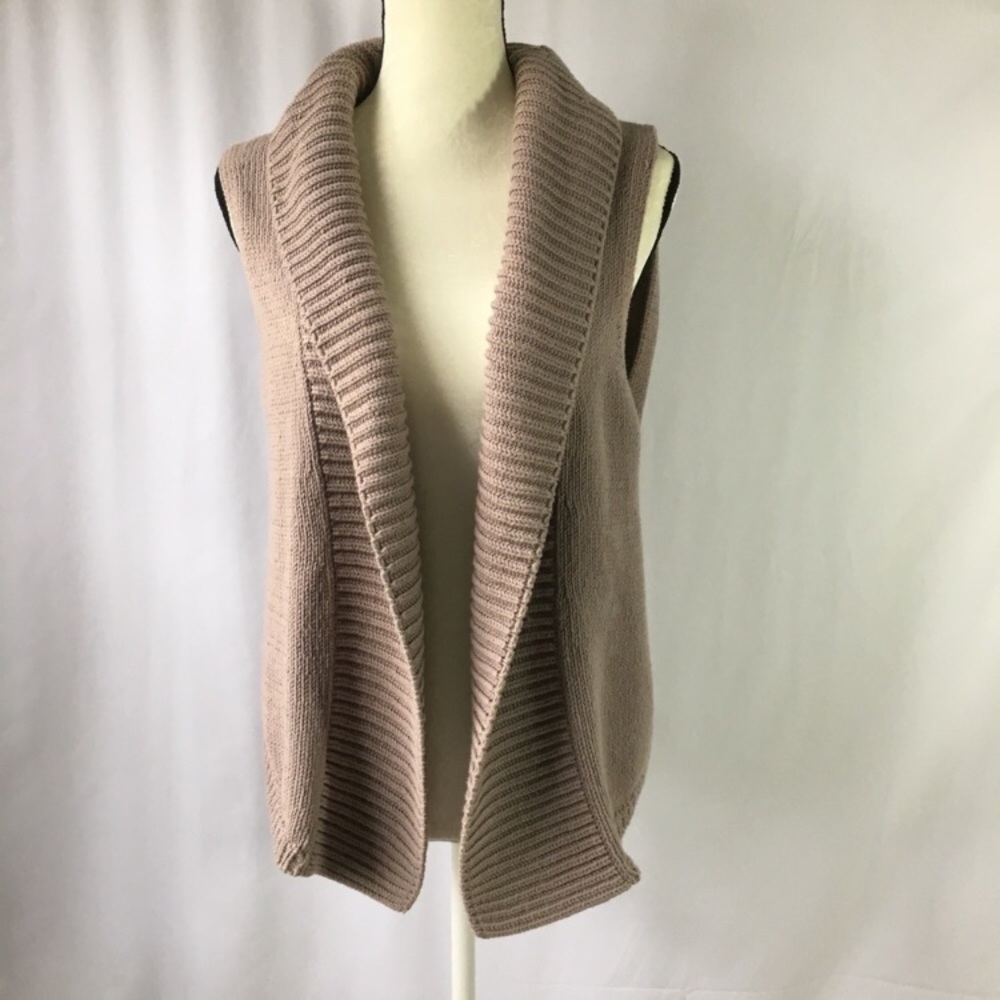 🛍 GAP Brown Cable KnIt Wrap Cardigan Sweater XL